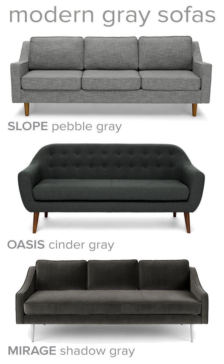 Best 20+ Dark Gray Sofa Ideas On Pinterest | Gray Couch Decor Pertaining To Black Modern Couches (View 16 of 20)