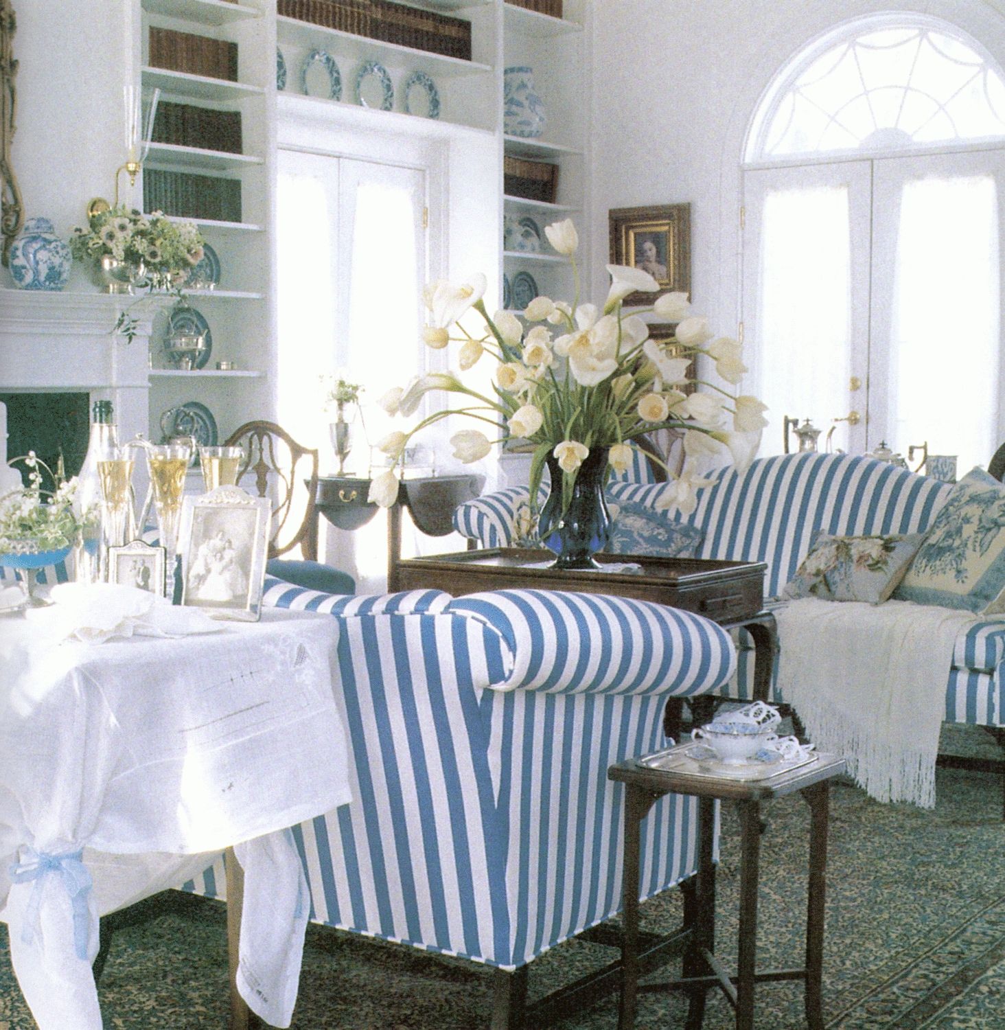 Blue And White Striped Sofa With Ideas Inspiration 18939 | Kengire With Blue And White Sofas (View 18 of 20)