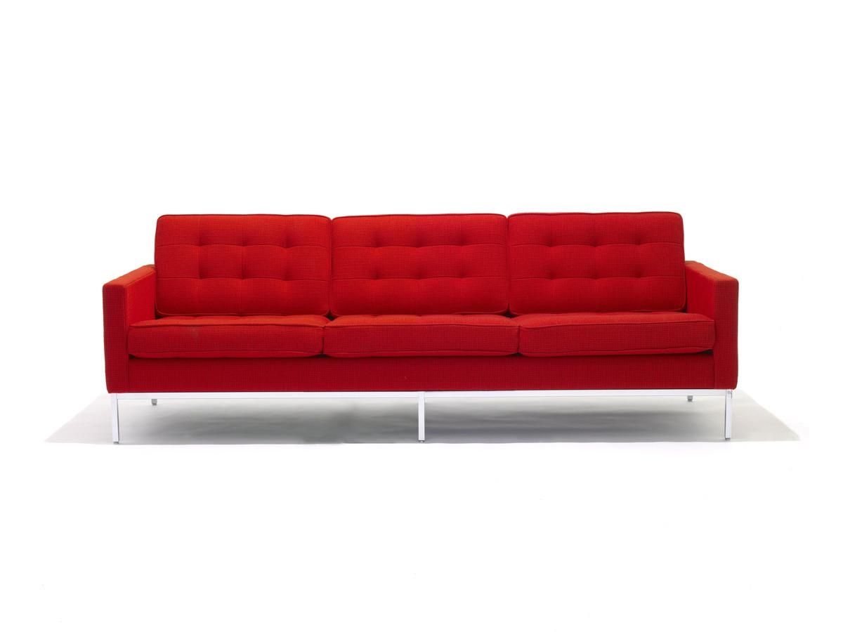 Buy The Knoll Studio Knoll Florence Knoll Three Seater Sofa At Regarding Florence Knoll Wood Legs Sofas (View 7 of 20)