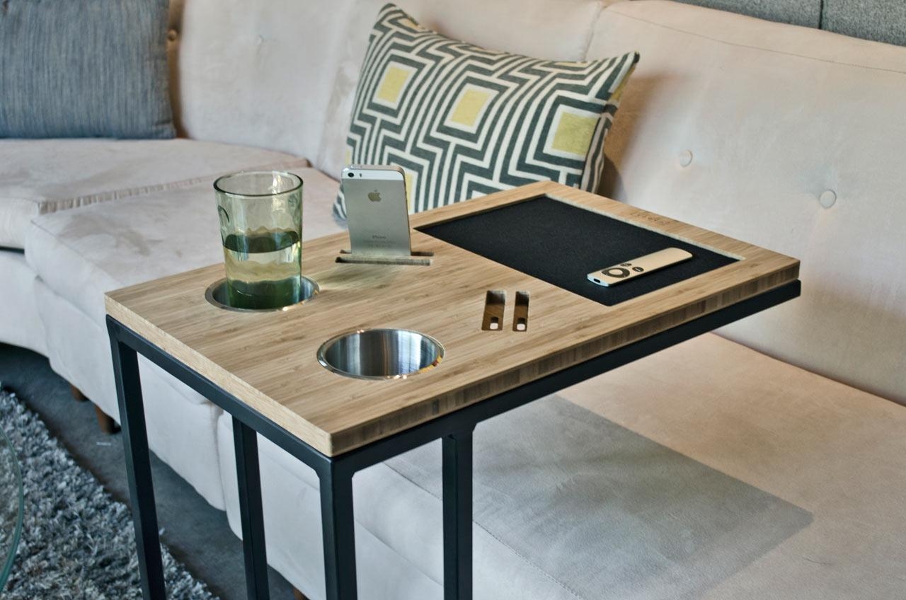 Caddy: You And Your Sofa's Best Friend – Design Milk Regarding Sofa Drink Tables (Photo 1 of 20)