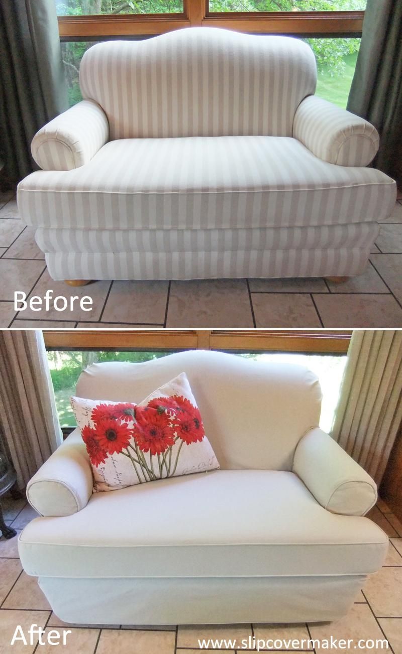 Canvas Slipcover For Camelback Loveseat | The Slipcover Maker Within Camel Back Couch Slipcovers (View 12 of 20)