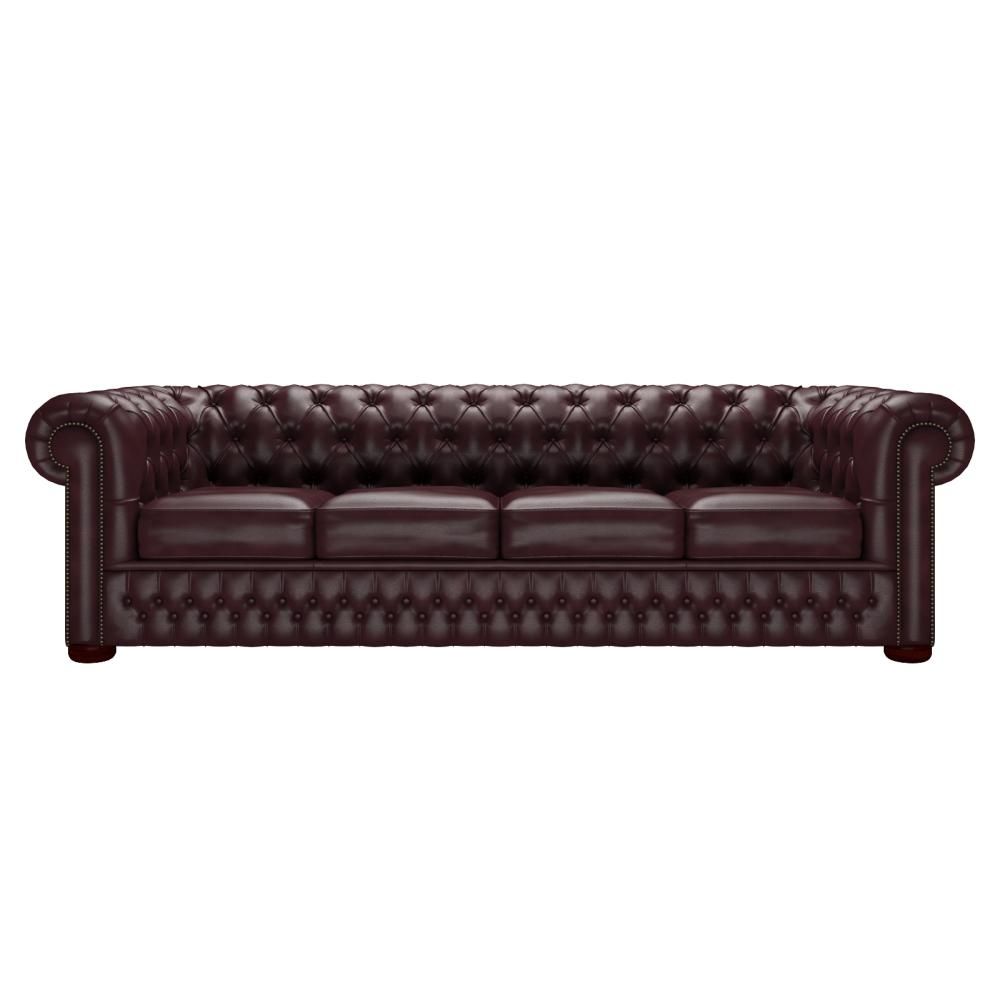 Chesterfield 4 Seater Sofa In Sauvage Madeira – From Sofassaxon Uk In 4 Seater Sofas (View 15 of 20)