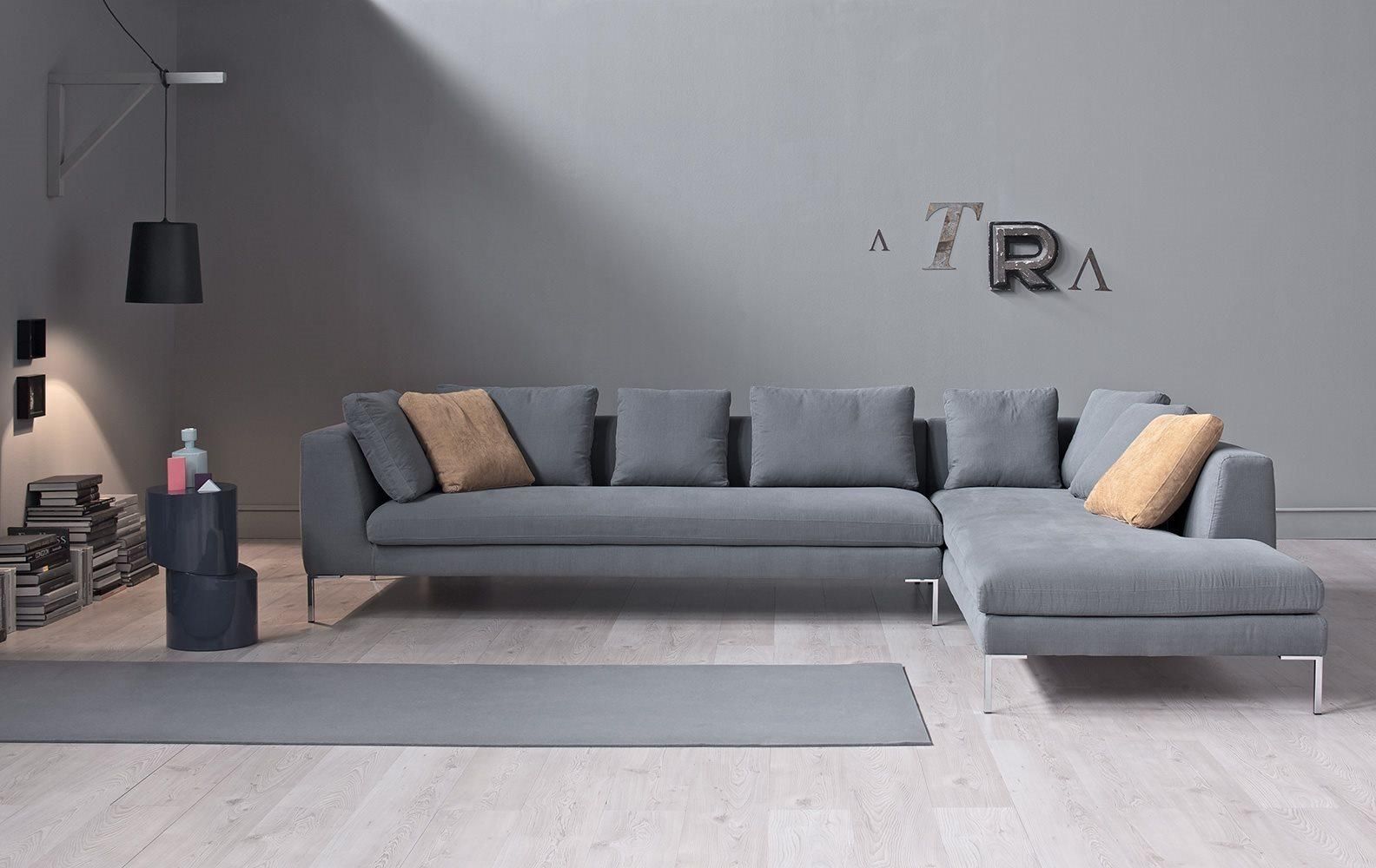 Corner Sofa In Fabric Collins, Alberta Salotti – Luxury Furniture Mr With Collins Sofas (View 7 of 20)