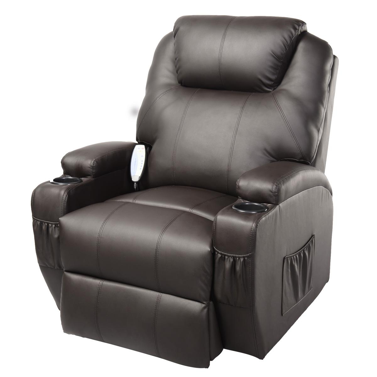 Costway Ergonomic Deluxe Massage Recliner Sofa Chair Lounge Inside Sofa Chair Recliner (Photo 1 of 20)