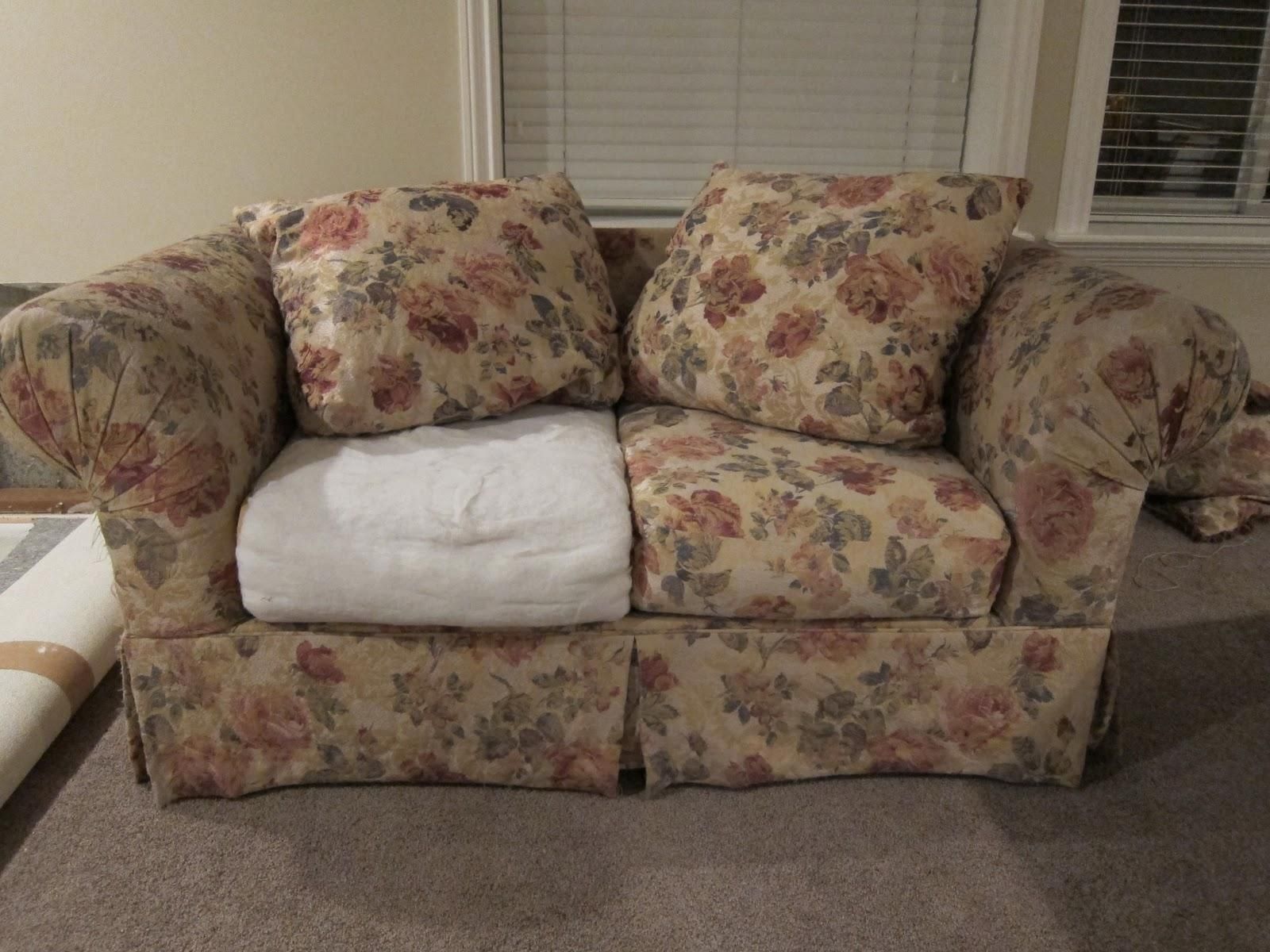 Do It Yourself Divas: Diy Strip Fabric From A Couch And Reupholster It Throughout Reupholster Sofas Cushions (View 2 of 20)