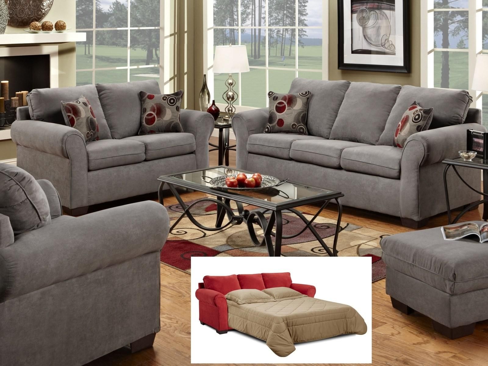 ▻ Sofa : 10 Opulent Design Ideas Gray Leather Living Room Regarding Gray Sofas (View 3 of 20)