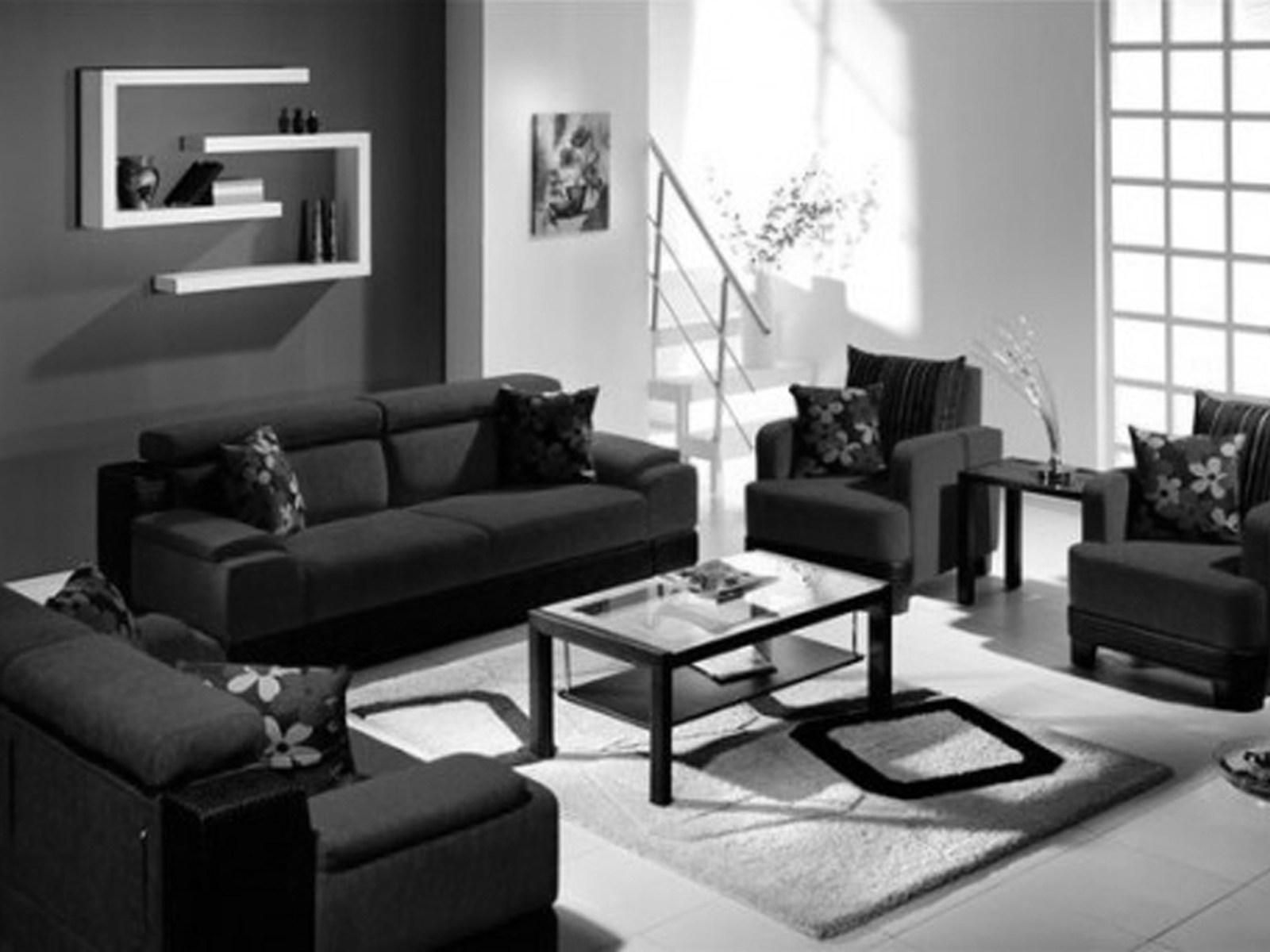 ▻ Sofa : 23 Wonderful Contemporary Living Room Design With Black Regarding Black Sofas Decors (View 18 of 20)