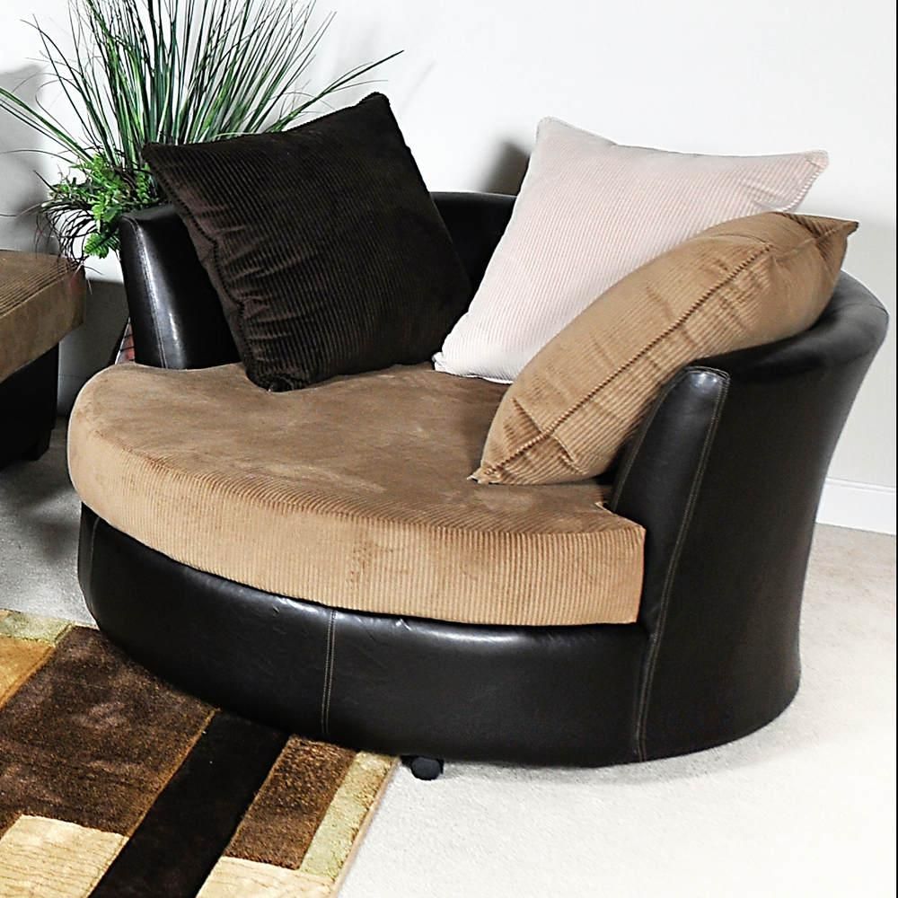 Fabric Swivel Chairs For Living Room Inside Spinning Sofa Chairs (View 8 of 20)