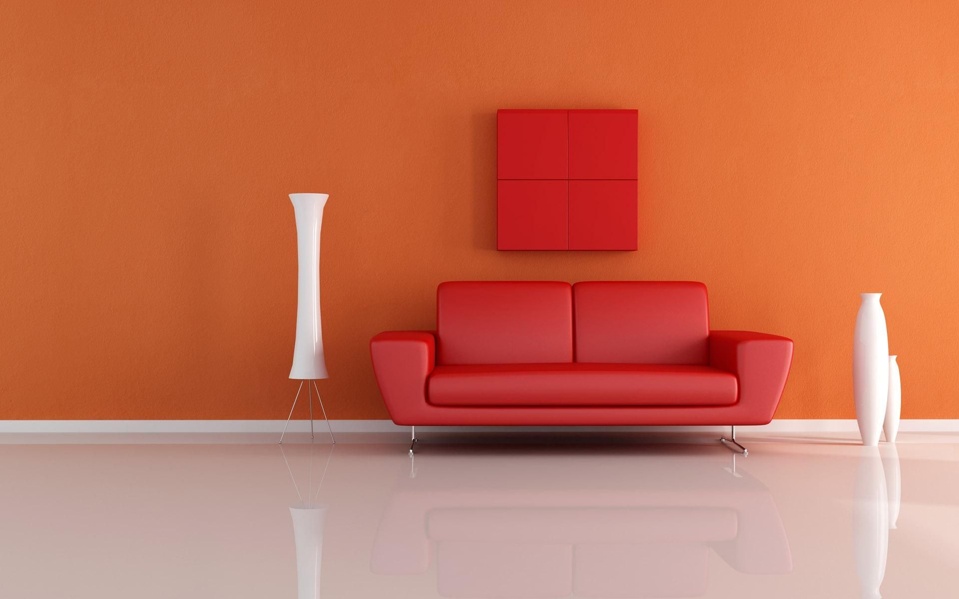 Fascinating L Shape Modern Couches Design With Red White And Black Throughout Orange Modern Sofas (View 19 of 20)