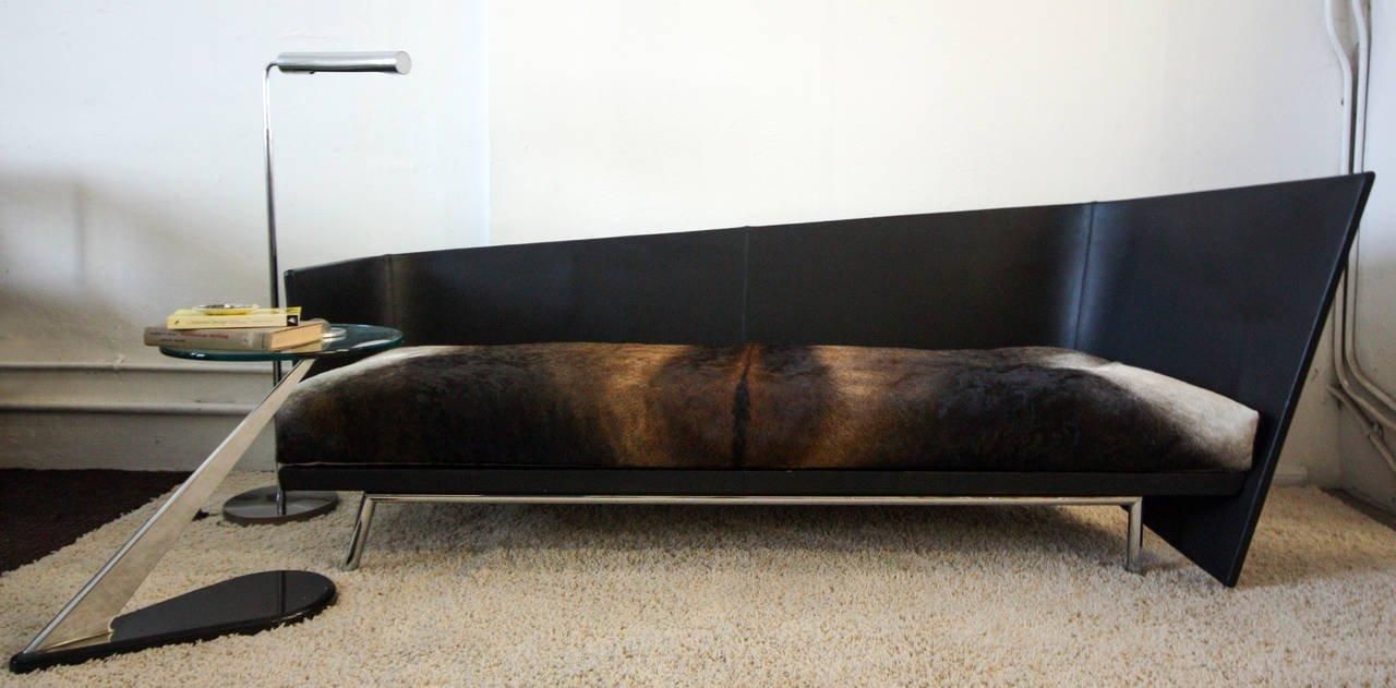 Felicerossi Asymmetrical Leather Wrapped Argentine Cowhide Modern Inside Cowhide Sofas (View 6 of 20)