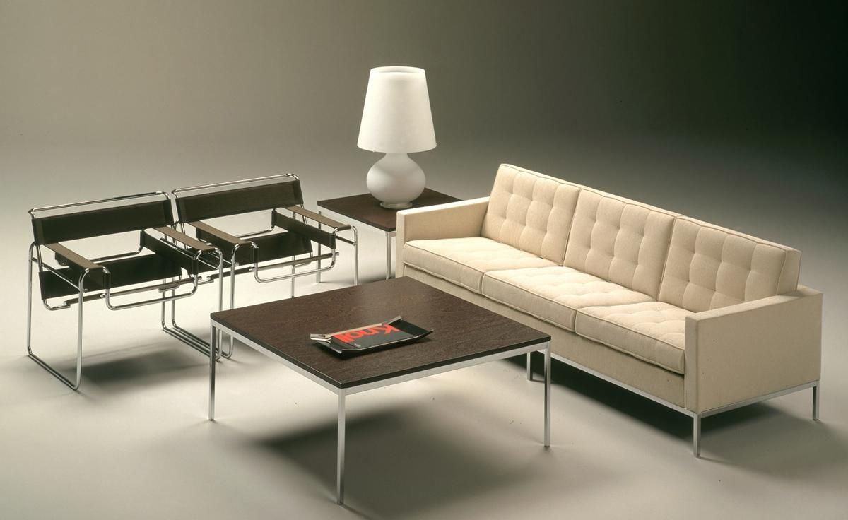 Florence Knoll 3 Seat Sofa – Hivemodern Inside Florence Knoll Living Room Sofas (View 12 of 20)
