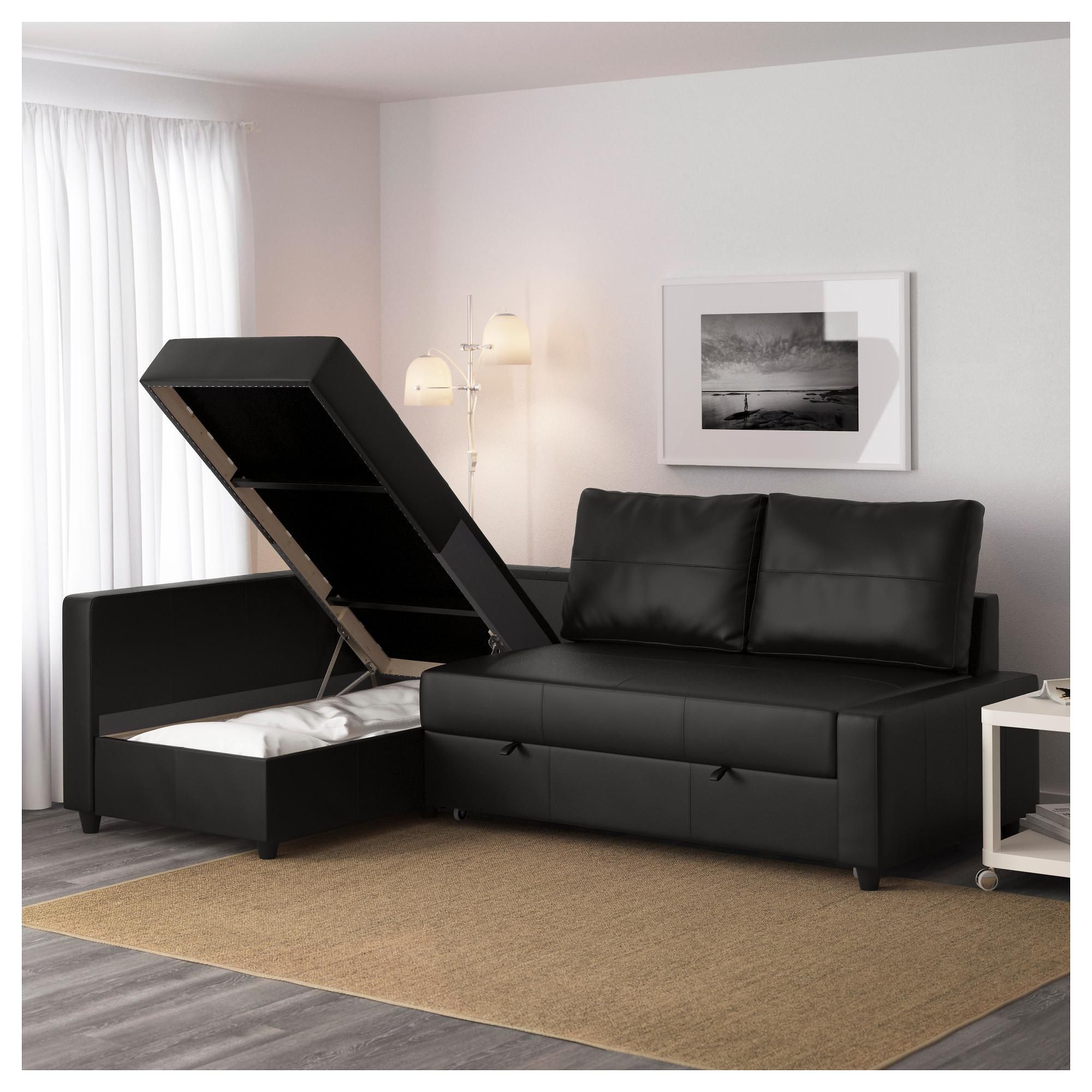 Friheten Sleeper Sectional,3 Seat W/storage – Skiftebo Dark Gray Throughout Ikea Sectional Sofa Sleeper (View 5 of 20)