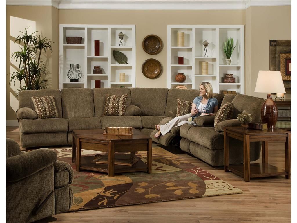 Furniture: Fantastic Sectional Couches With Recliners For Your For Leather And Chenille Sectional (View 15 of 20)