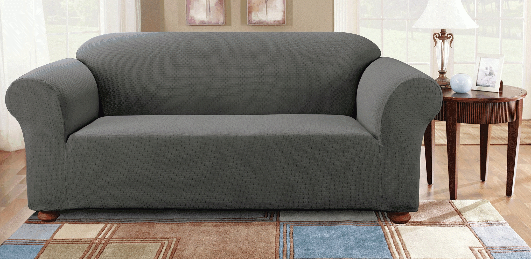 Furniture: Oversized Chair Slipcovers To Keep Your Furniture Clean Throughout Sofa And Chair Slipcovers (Photo 1 of 20)