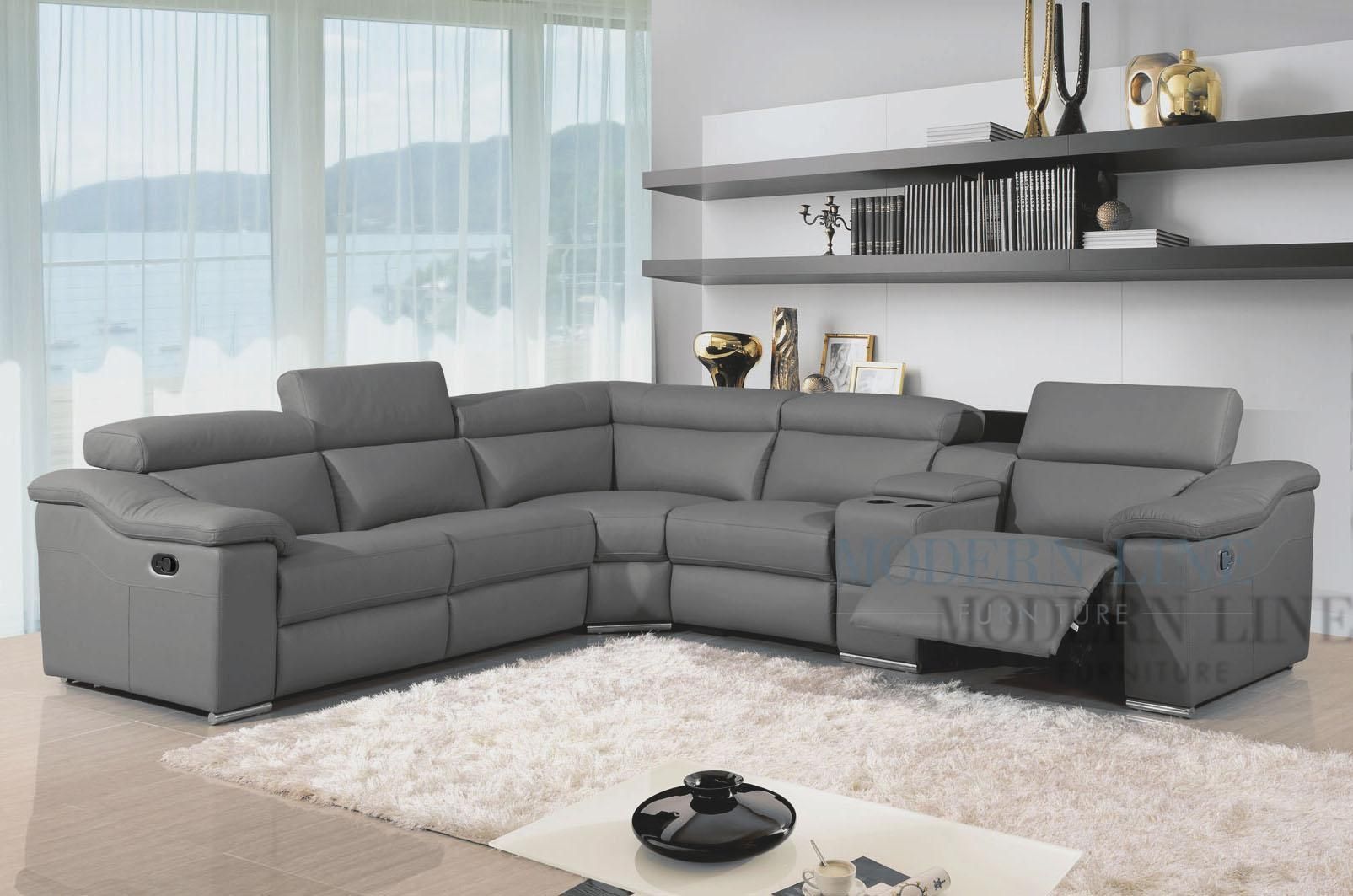 Furniture: Reclining Sectional Sofas For Small Spaces | Reclining Intended For Sectional Sofas For Small Spaces With Recliners (View 16 of 20)