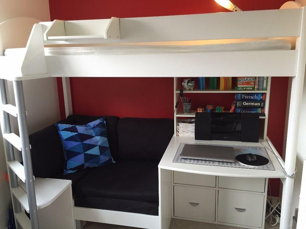 High Sleeper With Sofa Bed & Pull Out Desk – Tourdecarroll Intended For High Sleeper With Desk And Sofa (View 4 of 20)