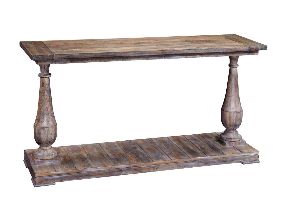 Hitchcock Console Table (smoked Barnwood Finish) – [t2618 400 With Barnwood Sofa Tables (View 11 of 20)