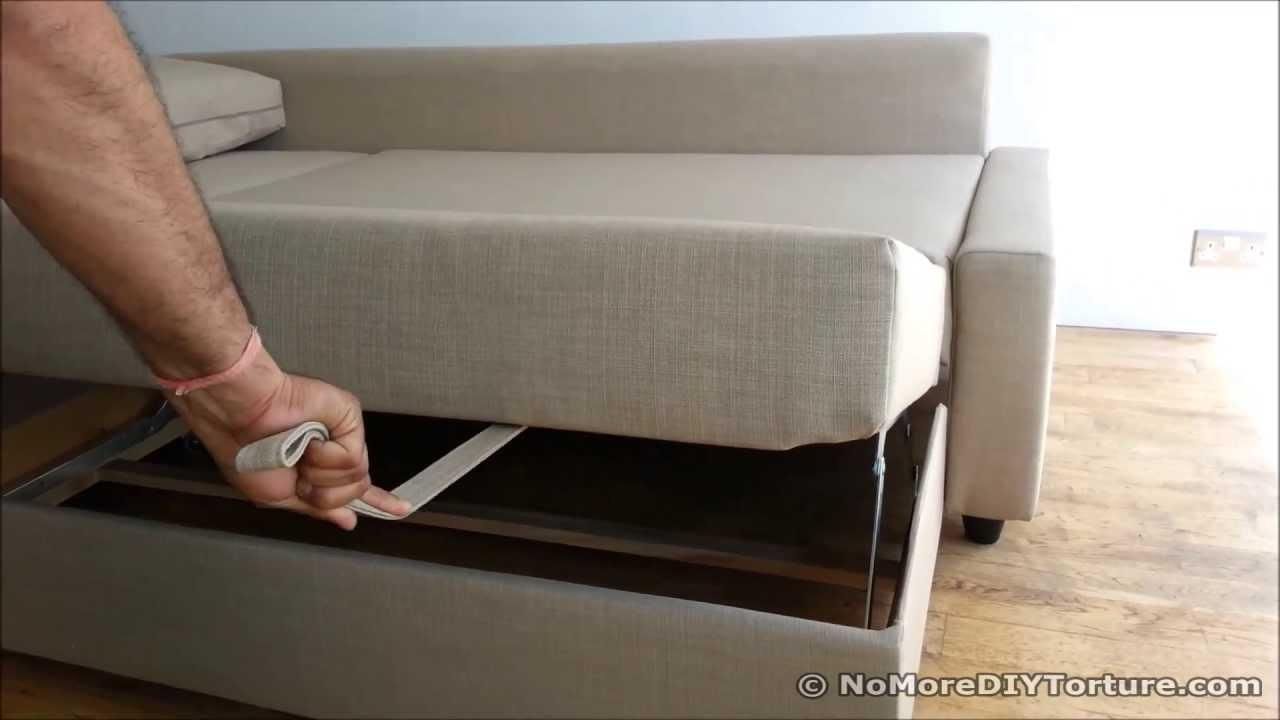 Ikea Sofa Bed Chaise Lounge Storage Design – Friheten – Youtube Within Sofa Beds With Storage Chaise (View 15 of 20)