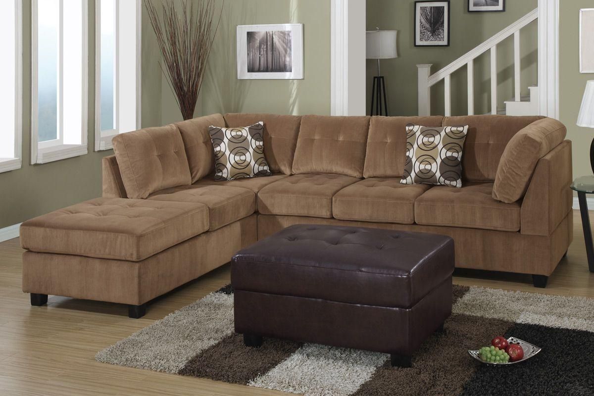 Interior: Impressive Microsuede Sectional Collections Sets For Within Suede Sectionals (View 3 of 20)