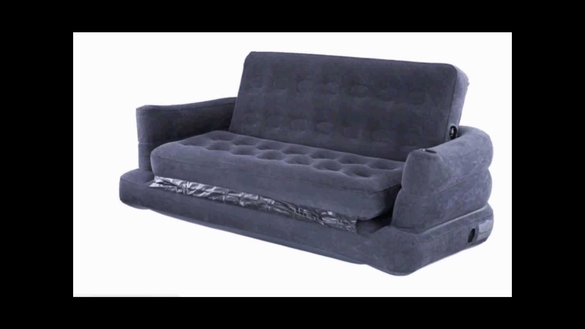 Intex 2 Person Inflatable Sofa – Youtube For Inflatable Pull Out Sofas (View 18 of 20)