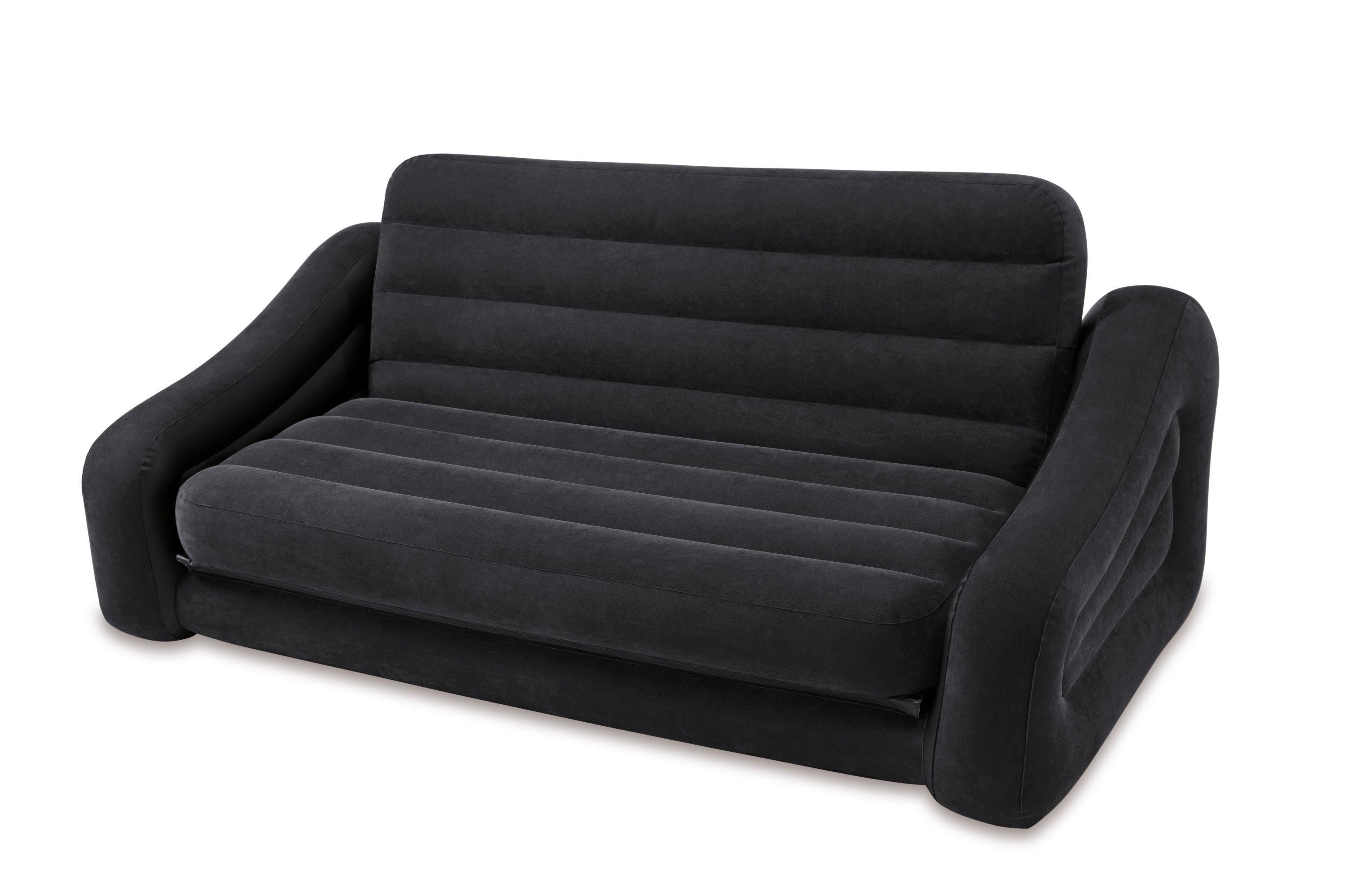 Intex Inflatable Pull Out Sofa Queen Bed Sleeper 68566ep + 66619e Regarding Intex Sleep Sofas (View 6 of 20)