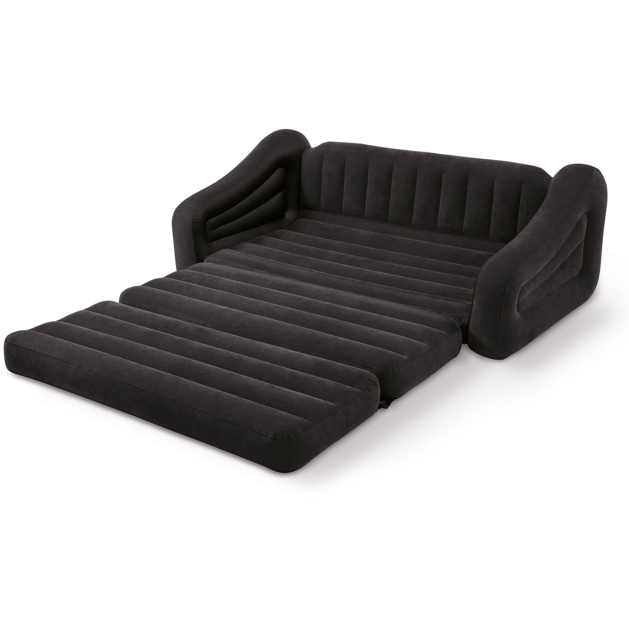 Intex Queen Inflatable Pull Out Sofa Bed – Walmart Within Sofa Beds Chairs (View 19 of 20)