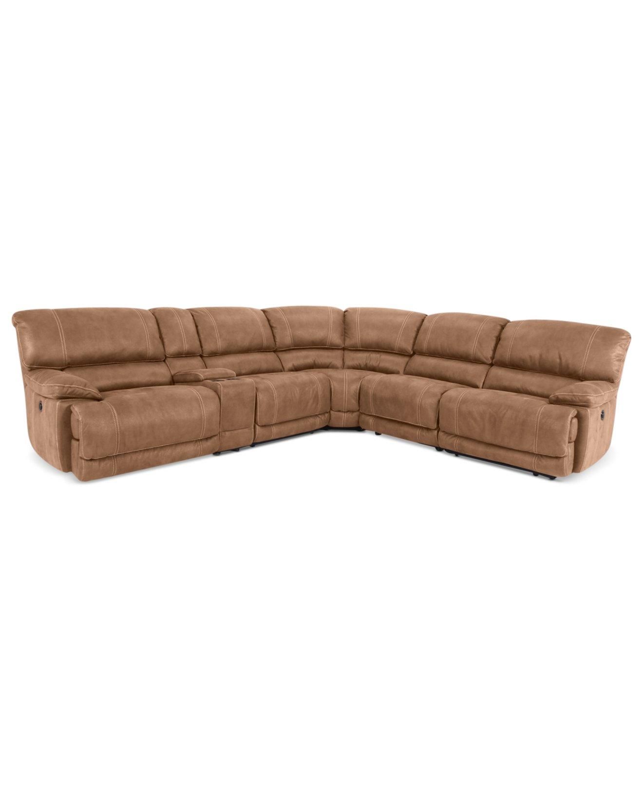 Jedd Fabric 6 Piece Power Reclining Sectional Sofa | Demand Sofas Set With Jedd Fabric Reclining Sectional Sofa (View 19 of 20)