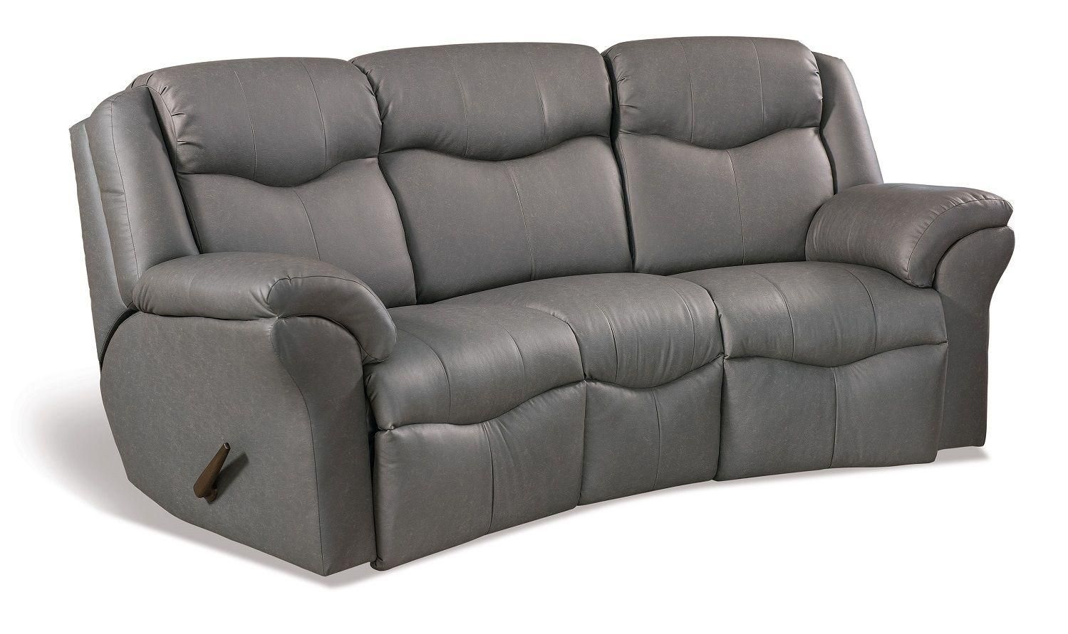 Kenwood Curved Reclining Sofa – Countryside Amish Furniture Inside Curved Recliner Sofa (View 14 of 20)