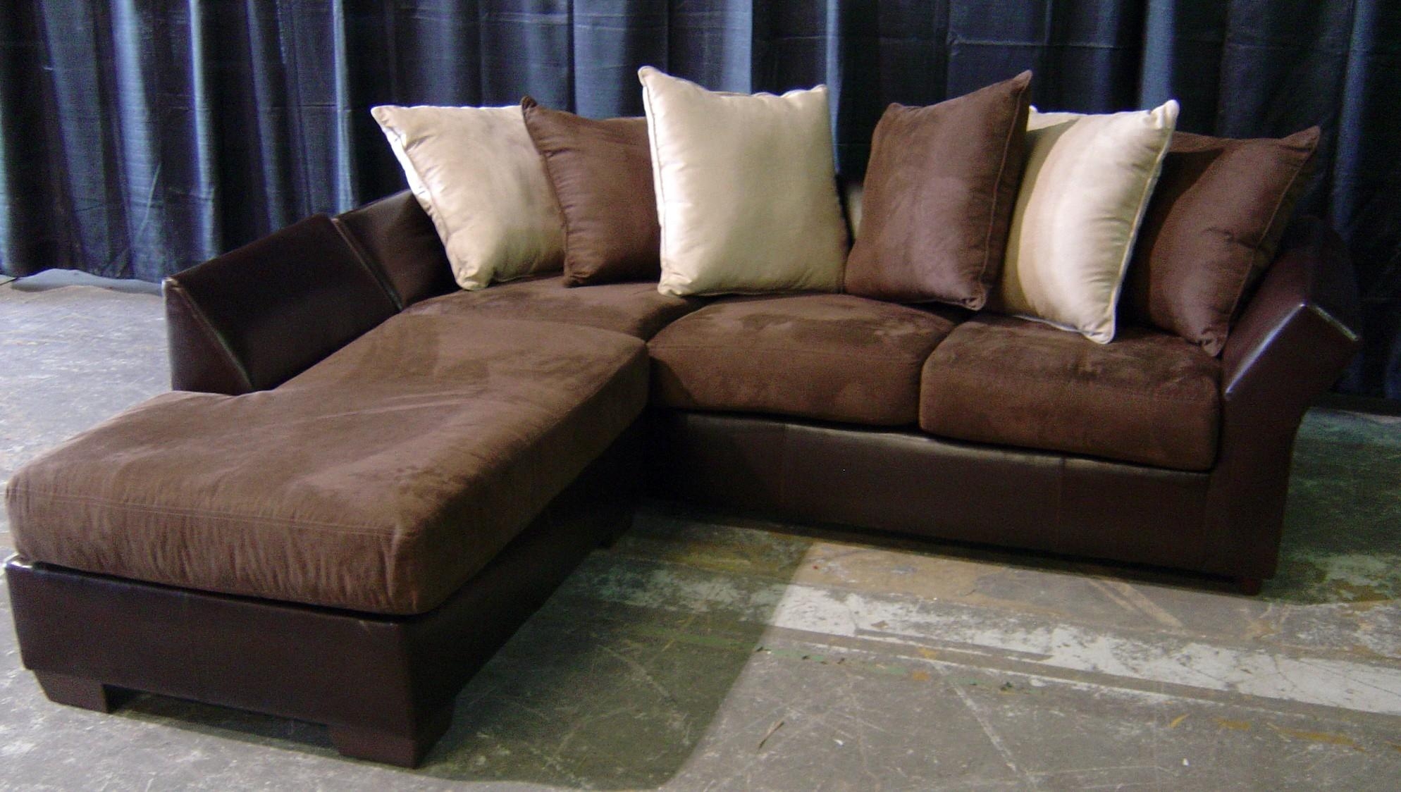 Leather And Suede Sectional Sofa – Leather Sectional Sofa Intended For Leather And Suede Sectional (Photo 1 of 20)