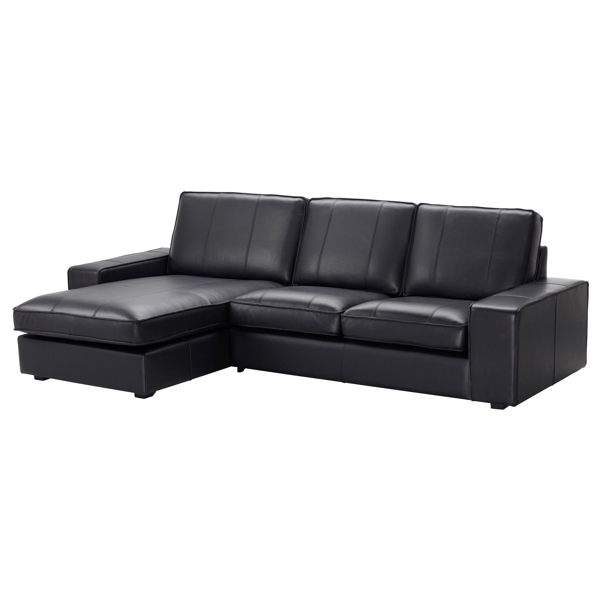 Leather & Faux Leather Couches, Chairs & Ottomans – Ikea Regarding Black Leather Chaise Sofas (View 7 of 20)