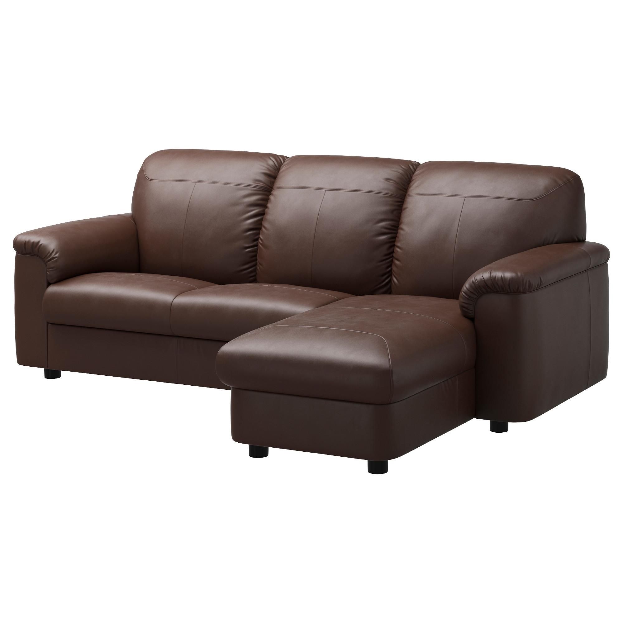 Leather & Faux Leather Couches, Chairs & Ottomans – Ikea Within Leather Lounge Sofas (View 10 of 20)