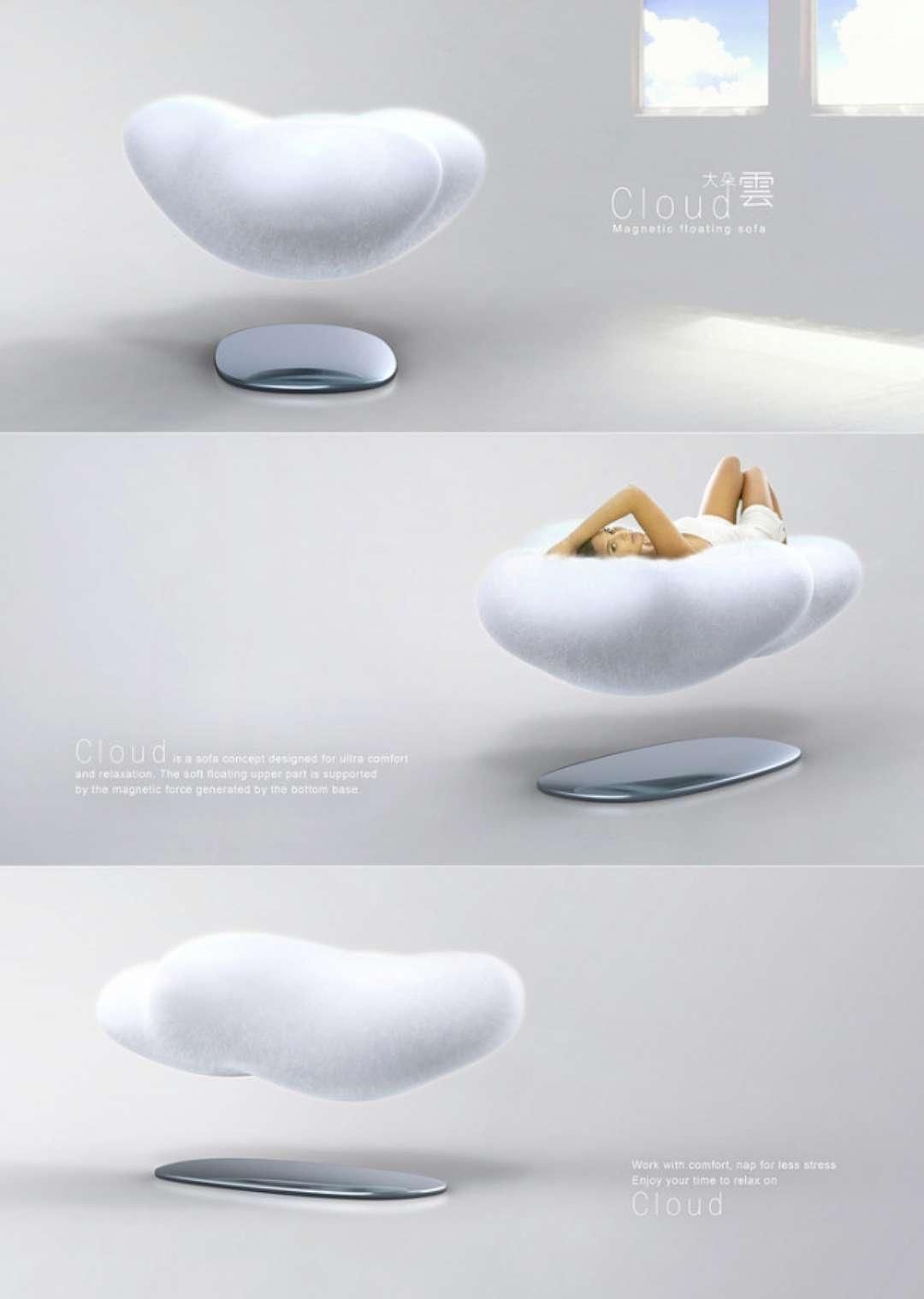 Levitating Cloud Sofa :mypire Throughout Floating Cloud Couches (View 2 of 21)