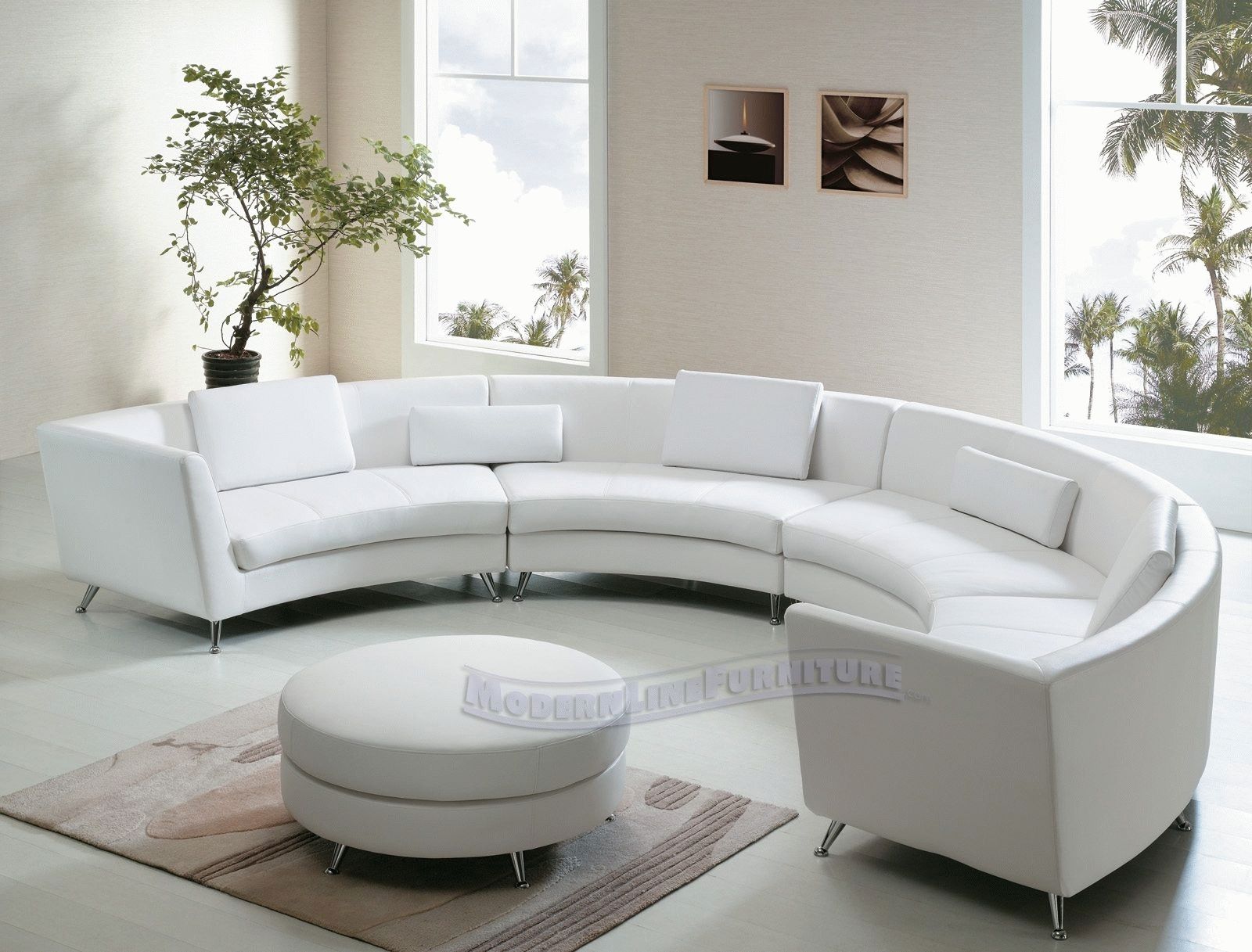 Living Room: Amazing Winsome Curved Sectional For Beautiful Living With Circular Sectionals (View 12 of 15)