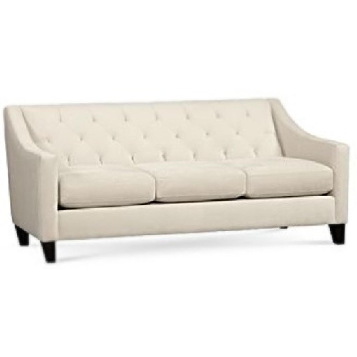 Macy's Chloe Velvet Tufted Sofa In Ivory – Aptdeco With Macys Sofas (View 7 of 20)
