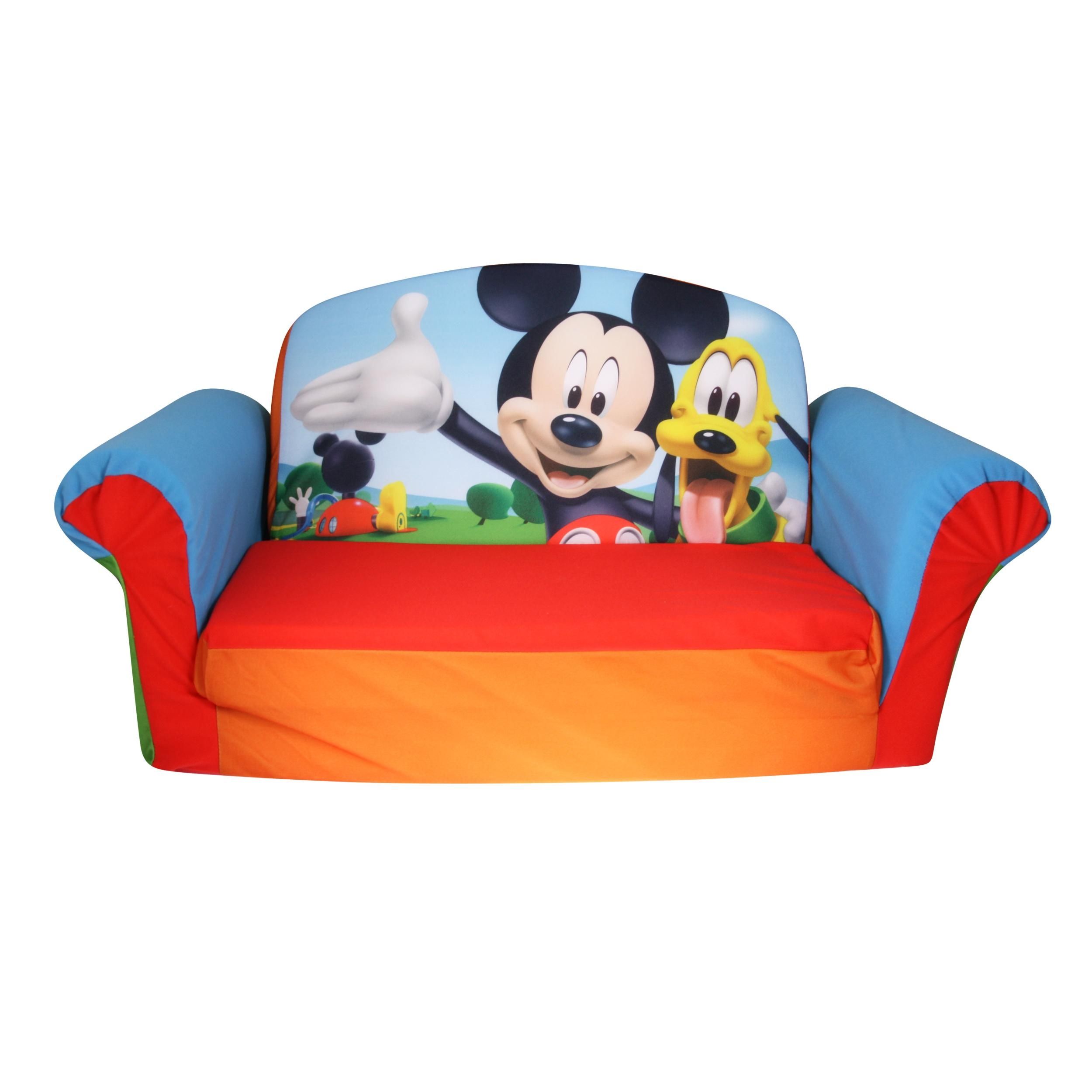 Marshmallow Furniture, Children's 2 In 1 Flip Open Foam Sofa With Regard To Mickey Mouse Clubhouse Couches (View 1 of 20)