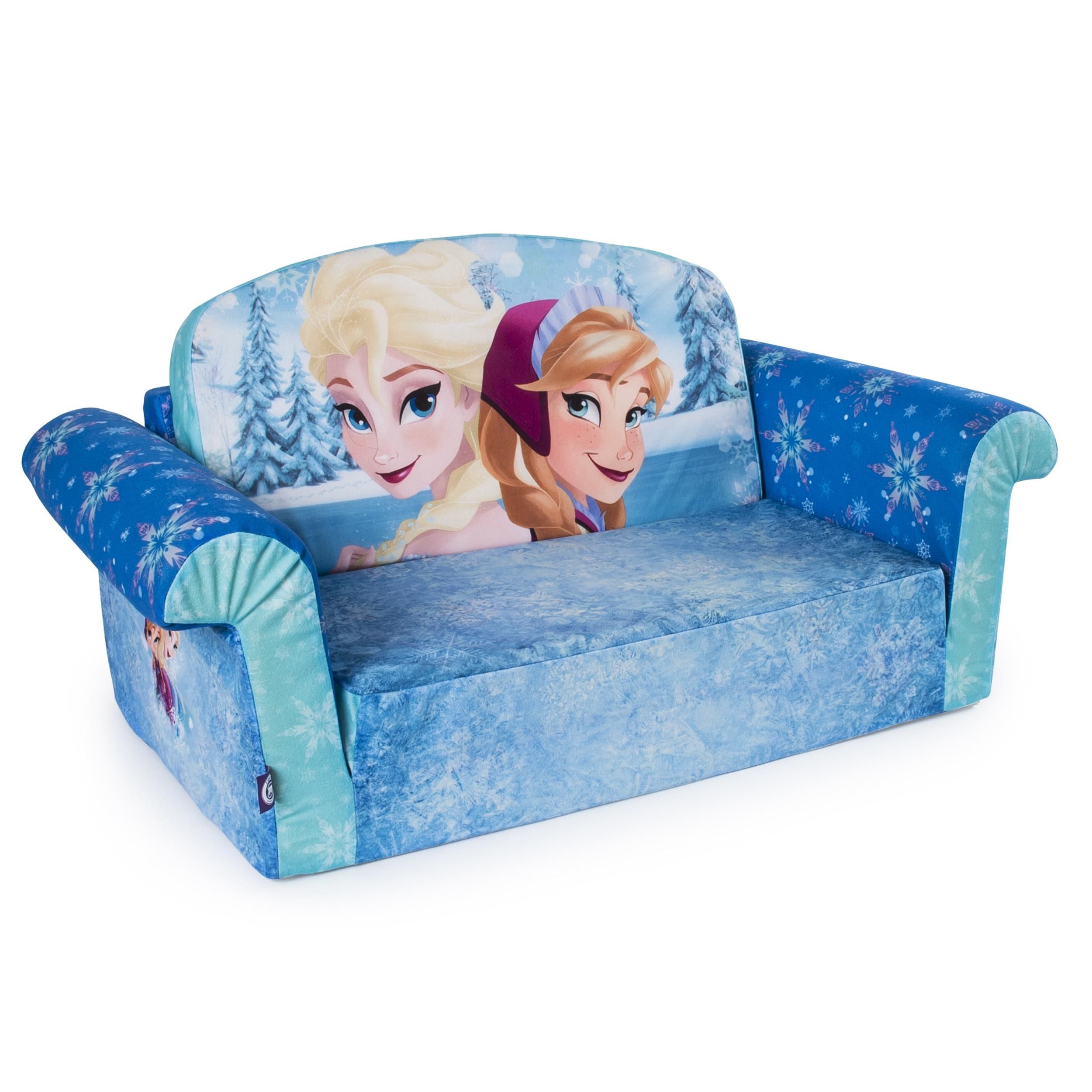Marshmallow Furniture, Children's 2 In 1 Flip Open Foam Sofa Within Disney Princess Couches (View 12 of 20)