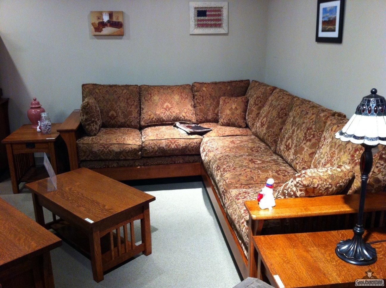 Mission Furniture Amish – Portland – Oak Furniture Warehouseoak Regarding Sectional Sofas Portland (View 5 of 20)