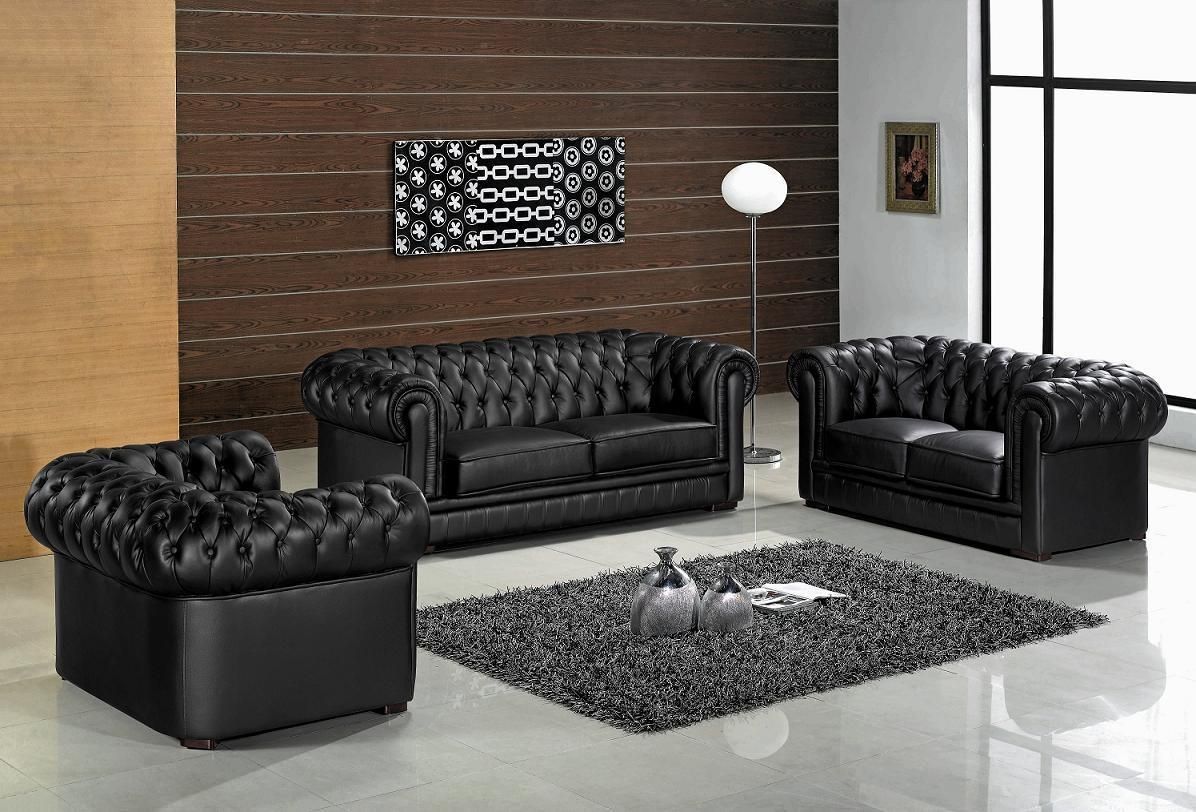 Modern Leather Living Room Furniture With , Modern Leather With Living Room Sofas (View 15 of 20)