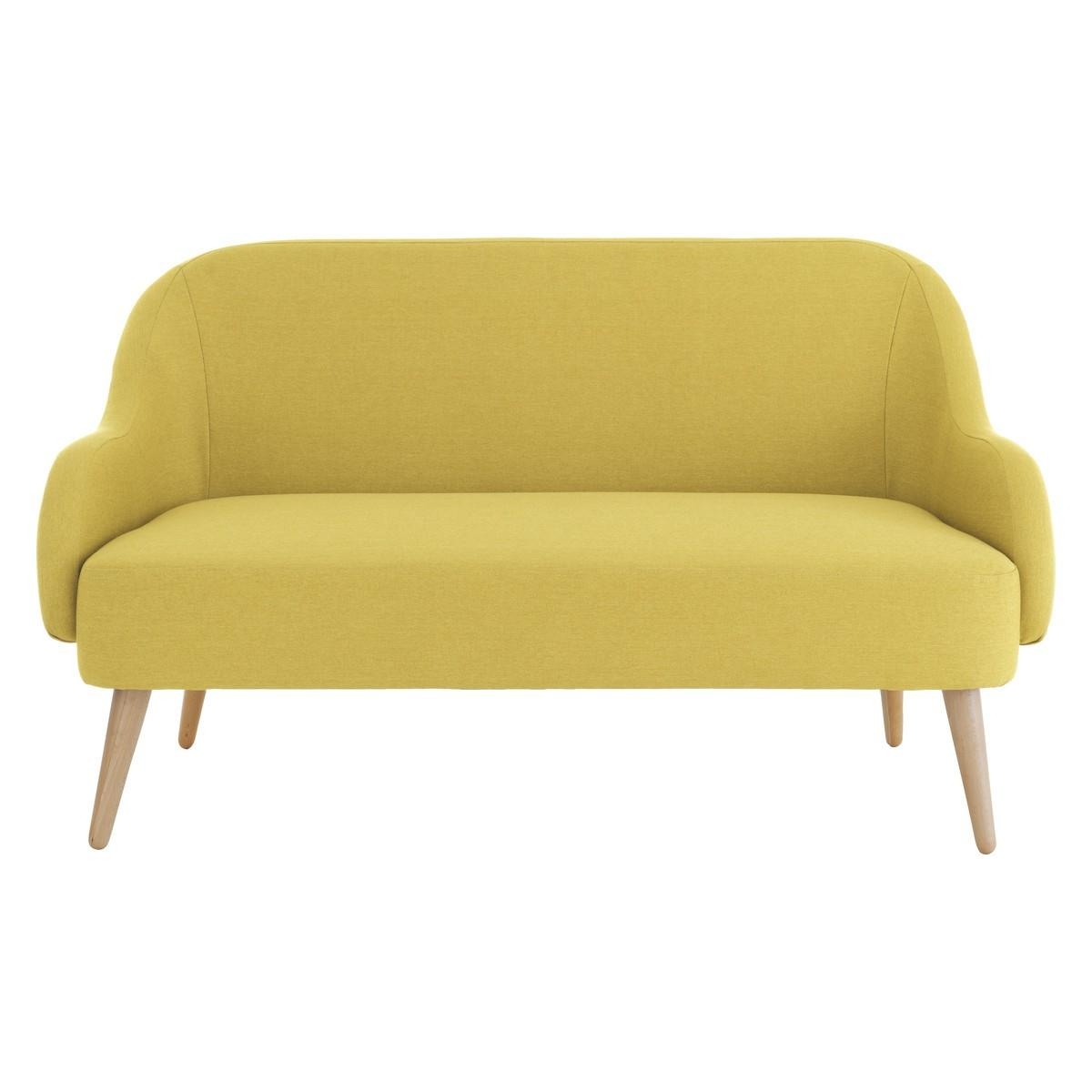 Momo Saffron Yellow Fabric 2 Seater Sofa | Buy Now At Habitat Uk Intended For Two Seater Sofas (Photo 1 of 20)