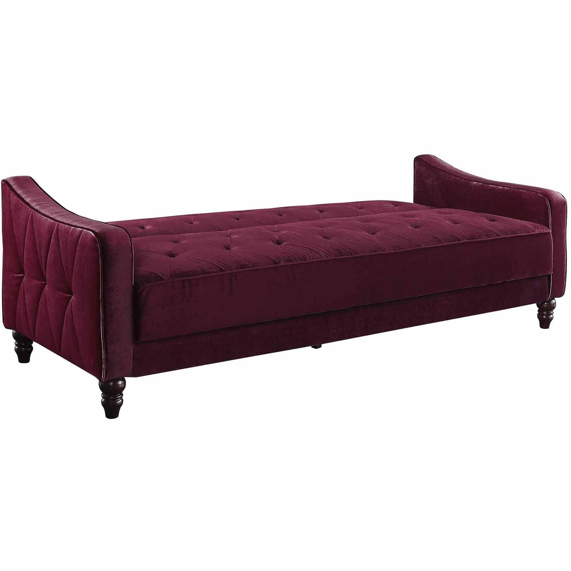 Novogratz Vintage Tufted Sofa Sleeper Ii, Multiple Colors Throughout Ava Velvet Tufted Sleeper Sofas (View 20 of 20)