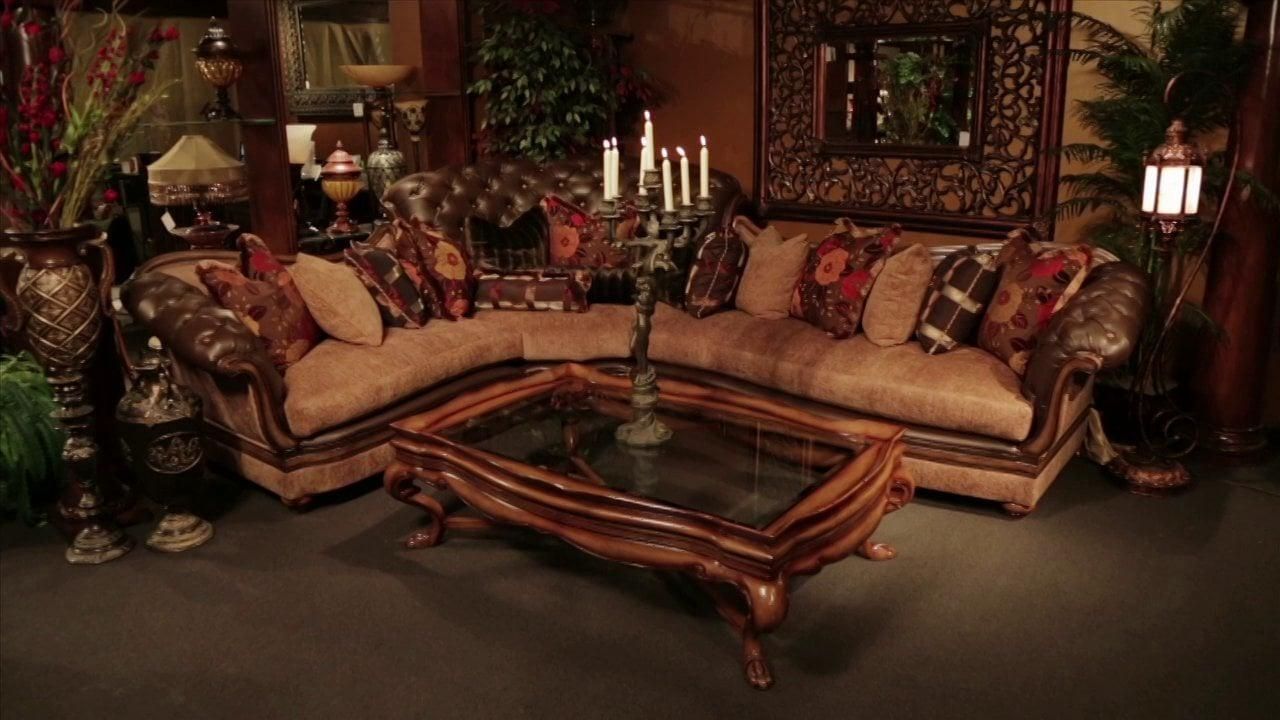Old World Sectional Sofa | High End Furniture | Travilion Leather With High End Leather Sectional Sofa (View 1 of 15)