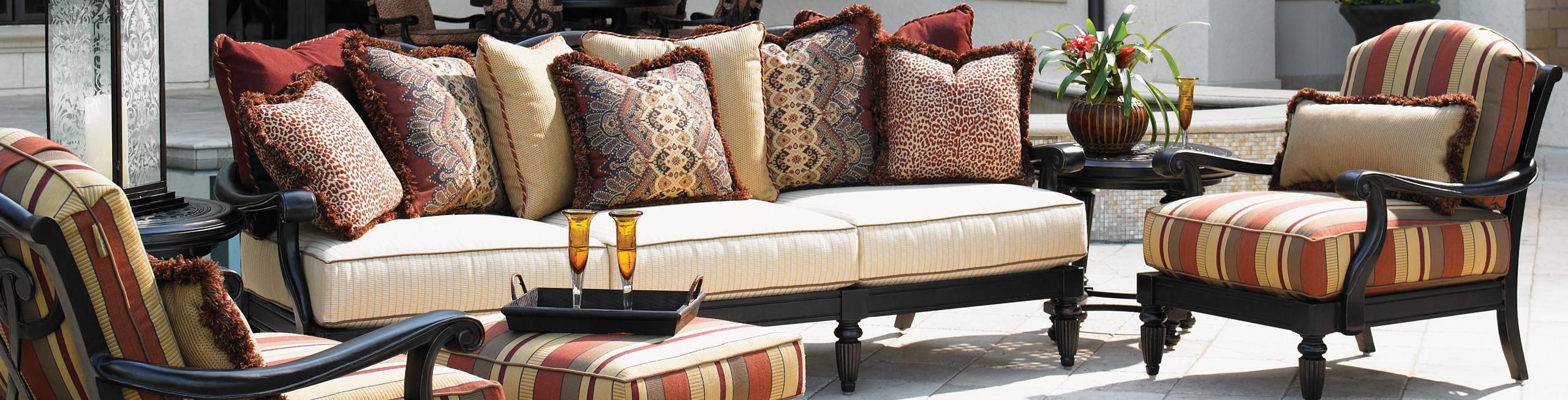 Outdoor Patio Furniture: Deep Seating Outdoor Patio Furniture Regarding Deep Cushion Sofa (View 15 of 20)