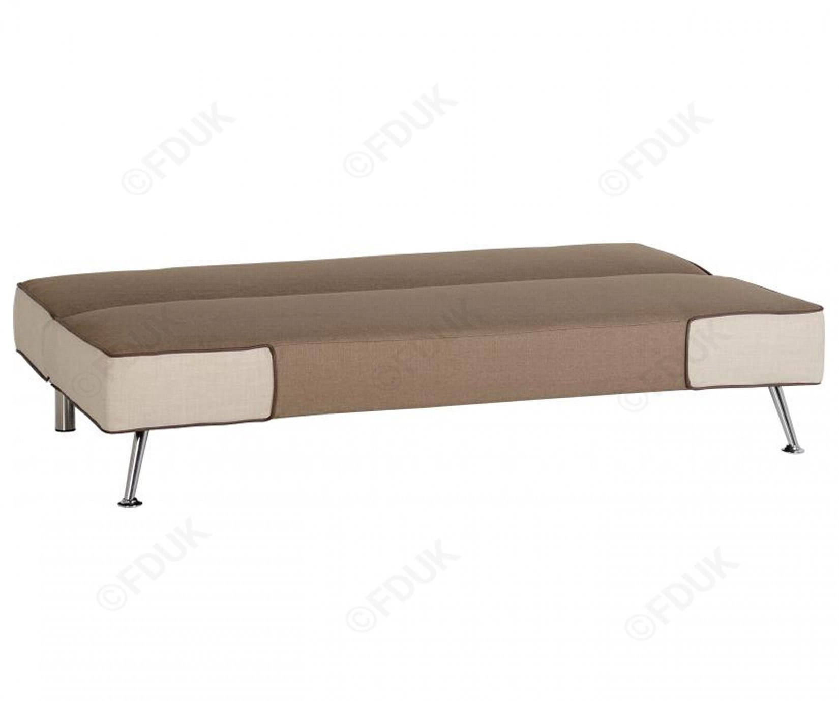 Seconique | Florence Brown And Cream Fabric Sofa Bed Pertaining To Florence Sofa Beds (View 8 of 20)