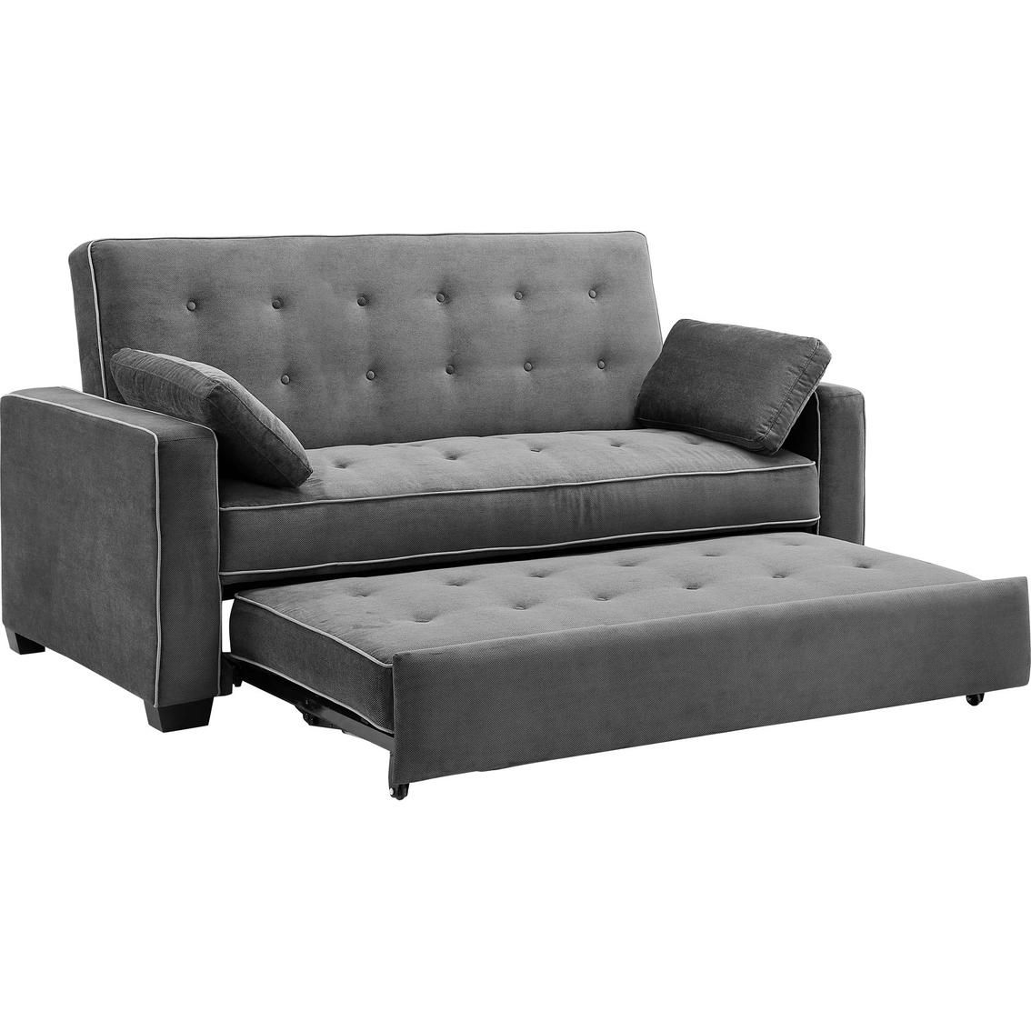 Serta Augustine Convertible Queen Size Sleeper Sofa | Serta Pertaining To Queen Size Convertible Sofa Beds (View 8 of 20)