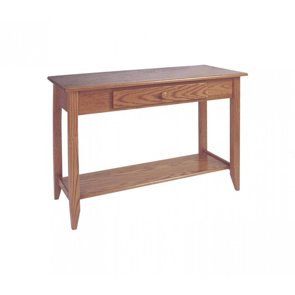 Shaker Sofa Table Shelf W/drawer – Amish Crafted Furniture Inside Shaker Sofas (View 11 of 20)