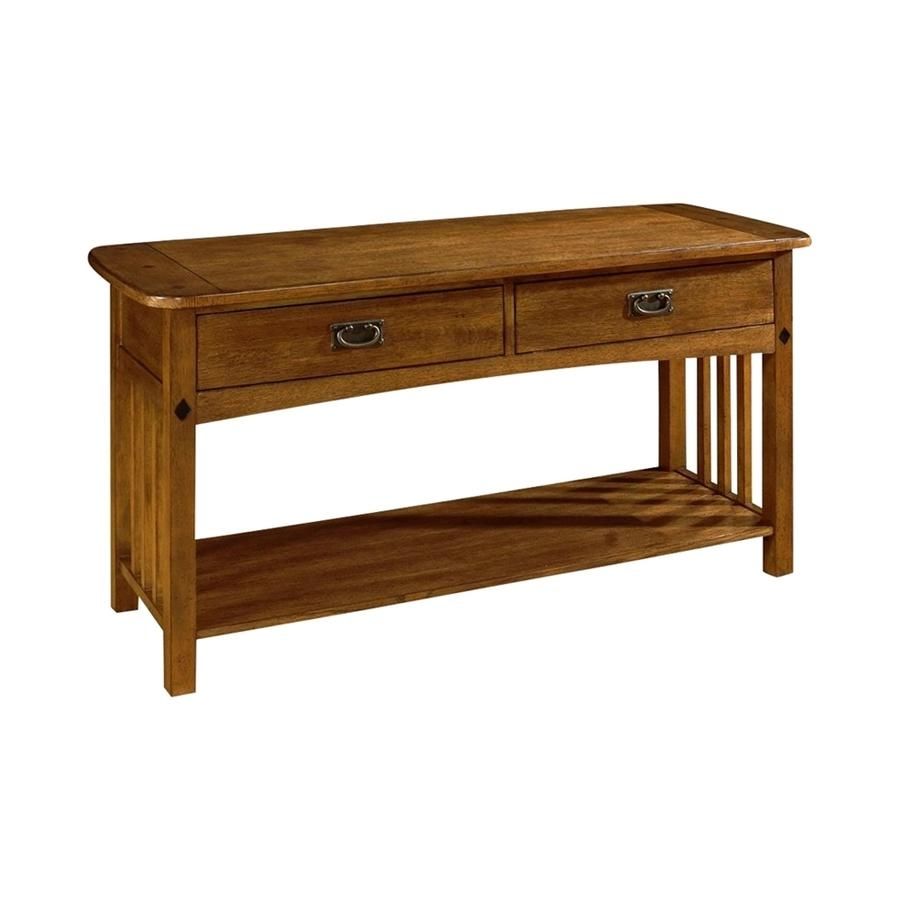 Shop Somerton Home Furnishings Craftsman Sofa Table At Lowes Within Lowes Sofa Tables (View 16 of 20)
