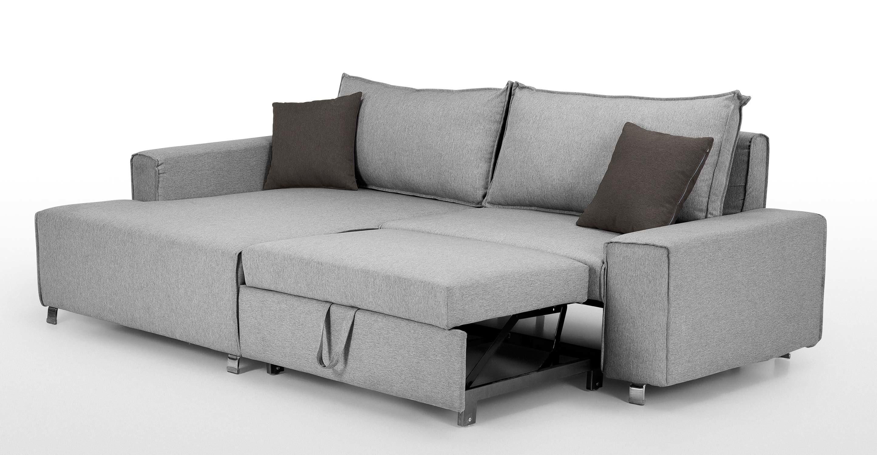 Sit And Sleep Comfortable On Elegant Corner Sofa Beds – Designinyou In Corner Sofa Beds (View 2 of 20)