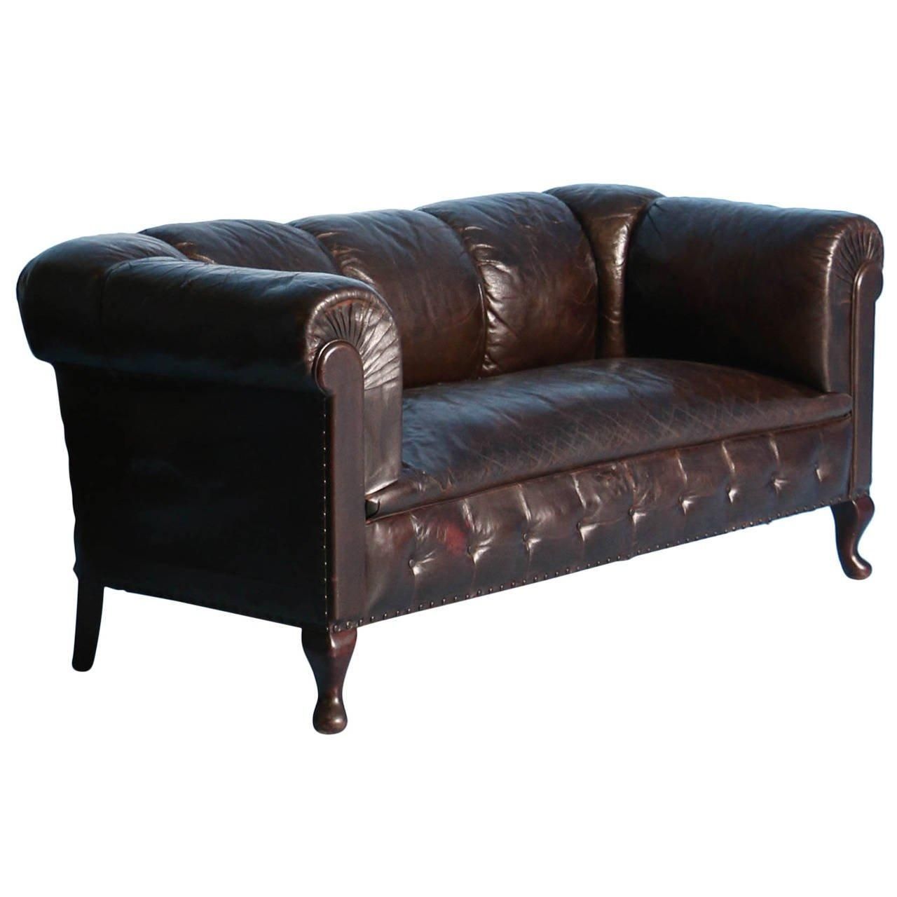Small Vintage Chesterfield Sofa, England, Circa 1920 – 1940 At 1stdibs For Small Chesterfield Sofas (View 13 of 20)