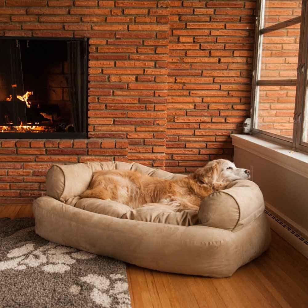 Snoozer Overstuffed Luxury Dog Sofa | Microsuede Fabric Within Snoozer Luxury Dog Sofas (View 5 of 20)
