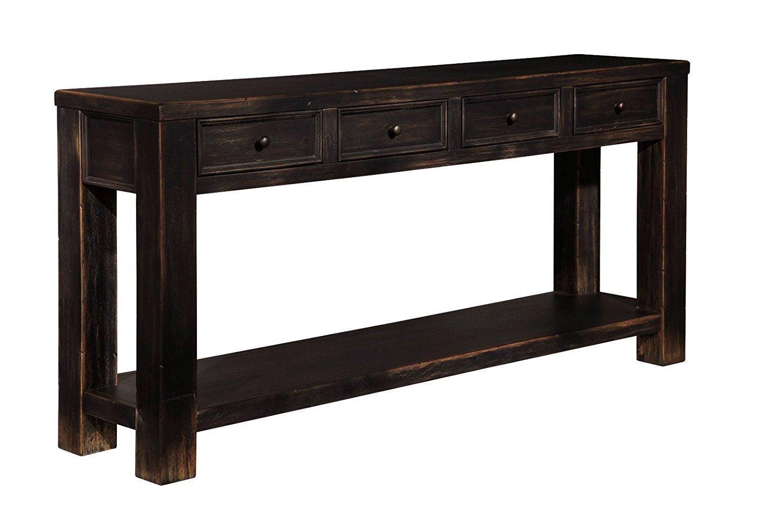 Sofas Center : Addison Reclaimed Wood And Metal Sofa Table Drawers Regarding Sofa Table Drawers (View 7 of 20)